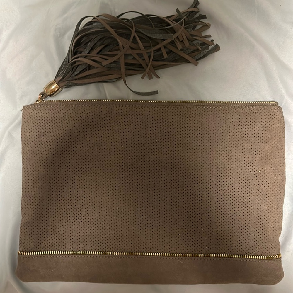 Large Beige clutch